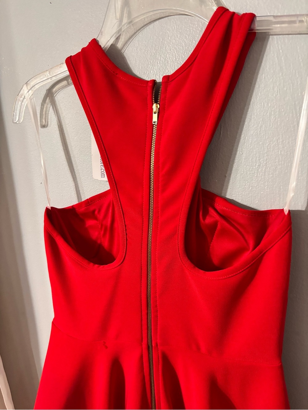Windsor Red Halter Fit & Flare Mini Dress - Picture 4 of 6